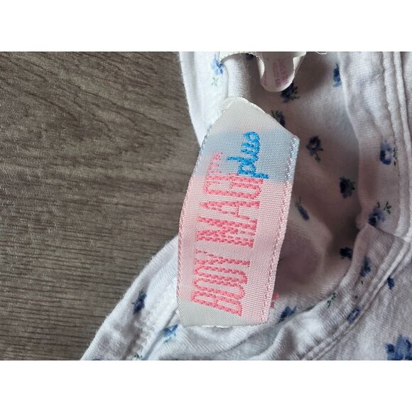 VTG Body Image Plus 2X Floral Pajama Set White & Blue 100% Cotton Made In Turkey - Picture 3 of 9